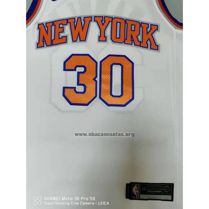 Camiseta New York Knicks Julius Randl NO 30 Association Blanco